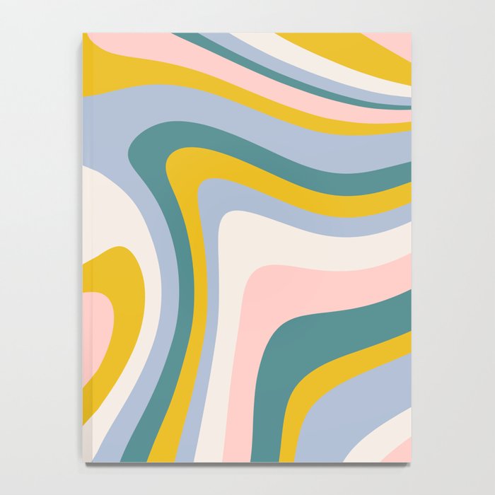 Abstract Wavy Stripes LXII Notebook Gallery Image 4