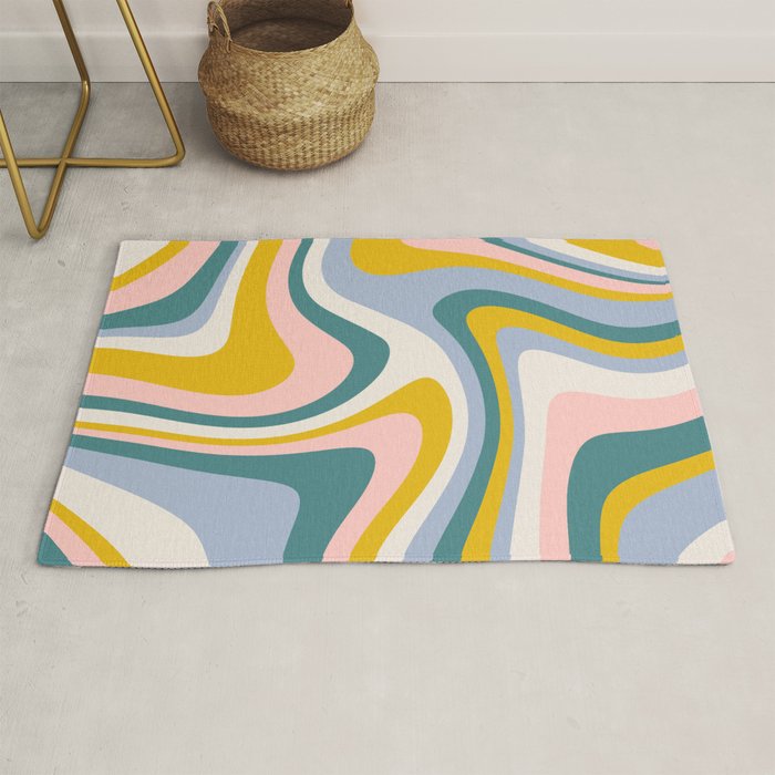 Abstract Wavy Stripes LXII Rug Gallery Image 1
