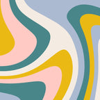 Abstract Wavy Stripes LXII Coffee Mug Gallery Image 2