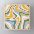 Abstract Wavy Stripes LXII Mini Art Print Gallery Image 1