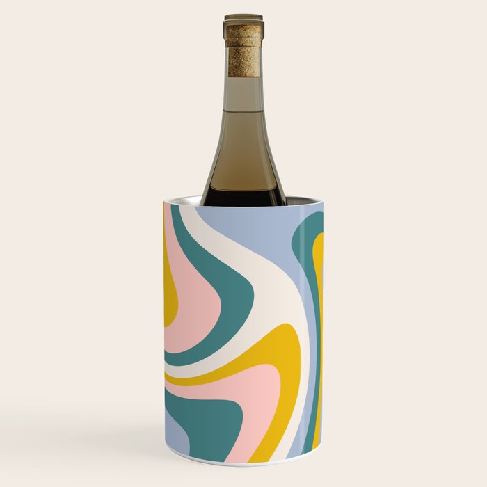 Abstract Wavy Stripes LXII Wine Chiller Gallery Image 1