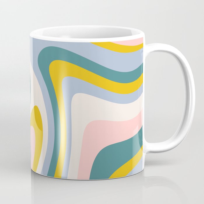 Abstract Wavy Stripes LXII Coffee Mug Gallery Image 1