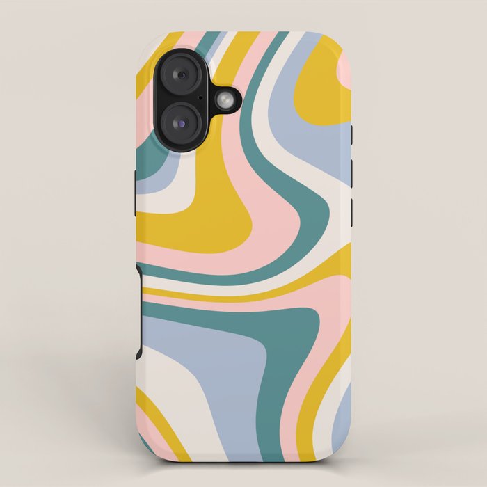 Abstract Wavy Stripes LXII iPhone Case Gallery Image 1