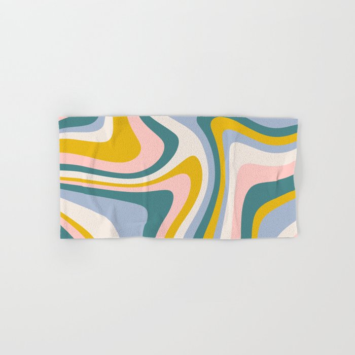 Abstract Wavy Stripes LXII Bath Towel Gallery Image 1