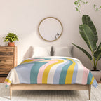 Abstract Wavy Stripes LXII Comforter Gallery Image 3