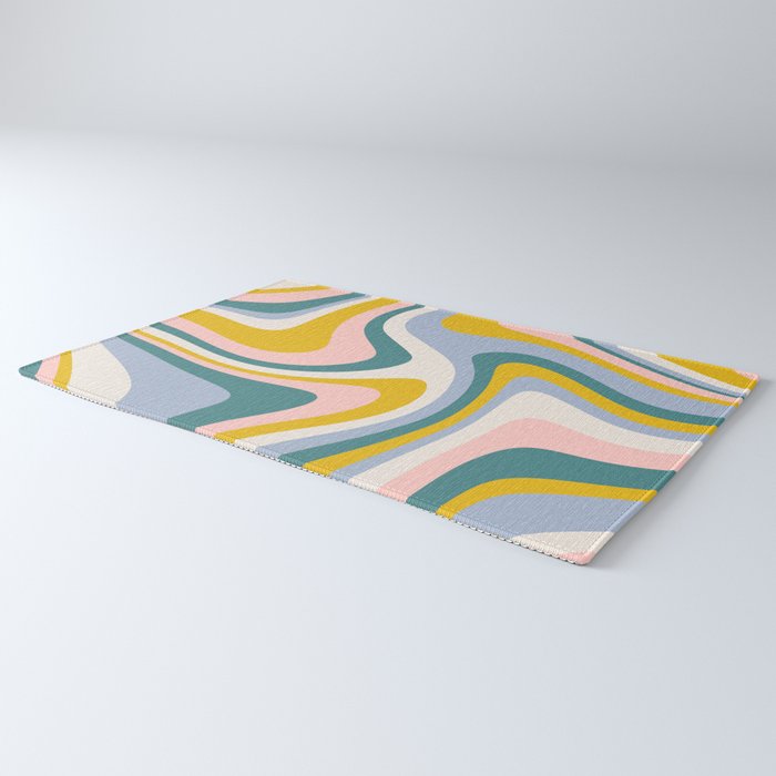Abstract Wavy Stripes LXII Rug Gallery Image 3