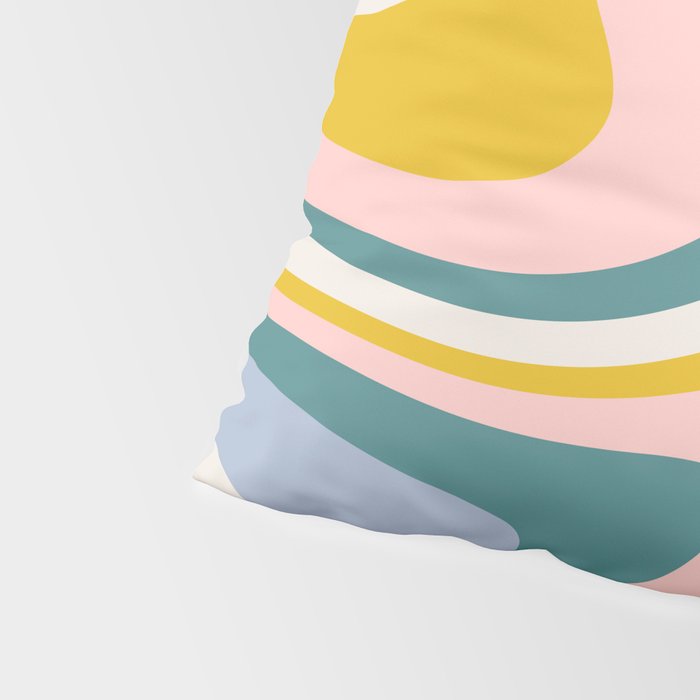 Abstract Wavy Stripes LXII Pillow Sham Gallery Image 4