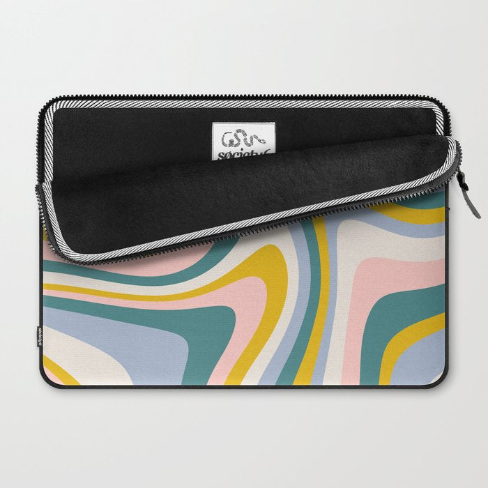Abstract Wavy Stripes LXII Laptop Sleeve Gallery Image 2