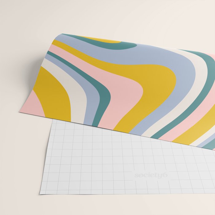 Abstract Wavy Stripes LXII Wrapping Paper Gallery Image 2
