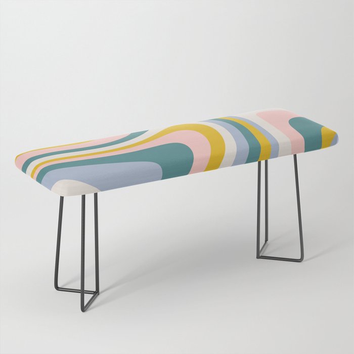 Abstract Wavy Stripes LXII Bench Gallery Image 1