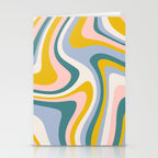 Abstract Wavy Stripes LXII Stationery Card Gallery Image 2