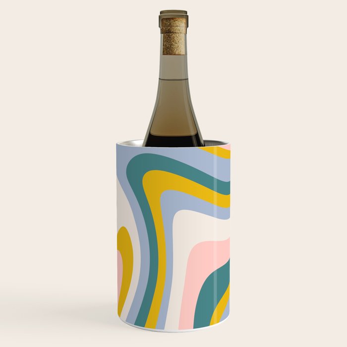 Abstract Wavy Stripes LXII Wine Chiller Gallery Image 3