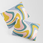 Abstract Wavy Stripes LXII Pillow Sham Gallery Image 3