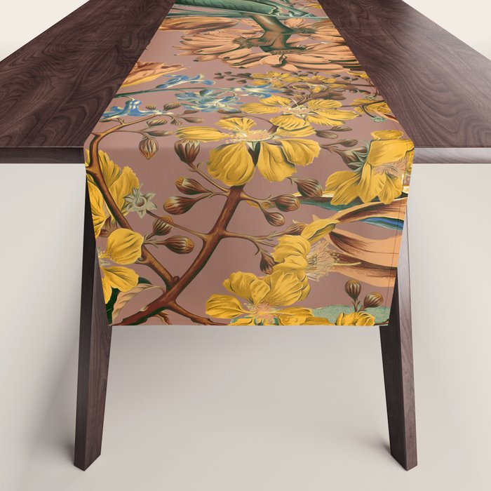 Banana and Leaf Pattern Table Runner Gallery Image 1