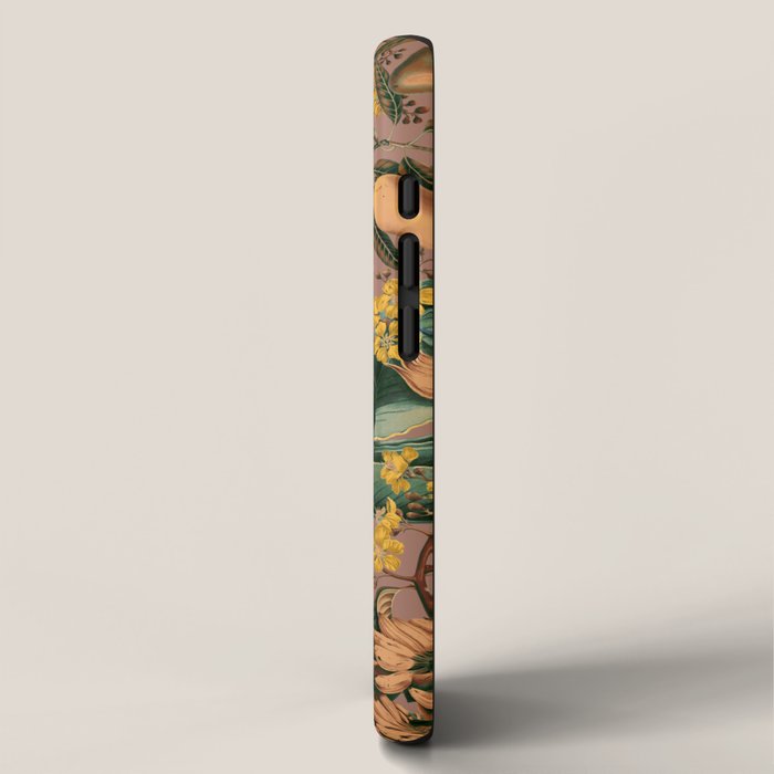 Banana and Leaf Pattern iPhone Case Gallery Image 2