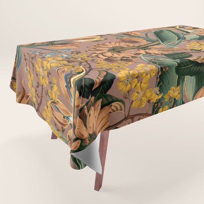 Banana and Leaf Pattern Tablecloth Gallery Image 1