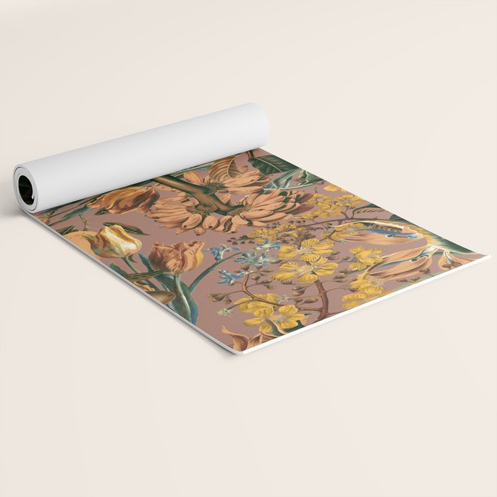 Banana and Leaf Pattern Yoga Mat Gallery Image 2