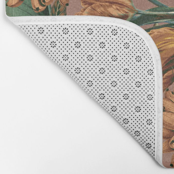 Banana and Leaf Pattern Bath Mat Gallery Image 2