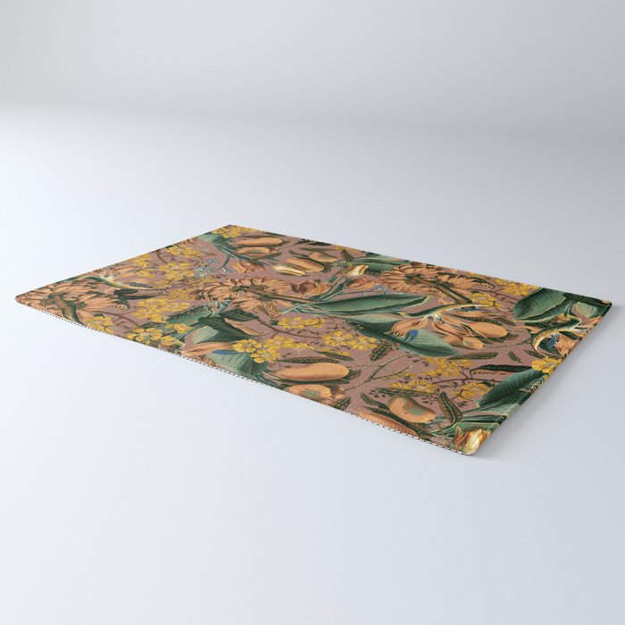 Banana and Leaf Pattern Rug Gallery Image 3