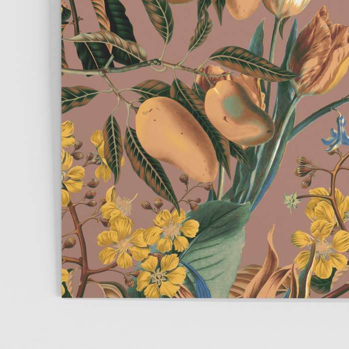 Banana and Leaf Pattern Poster Gallery Image 3