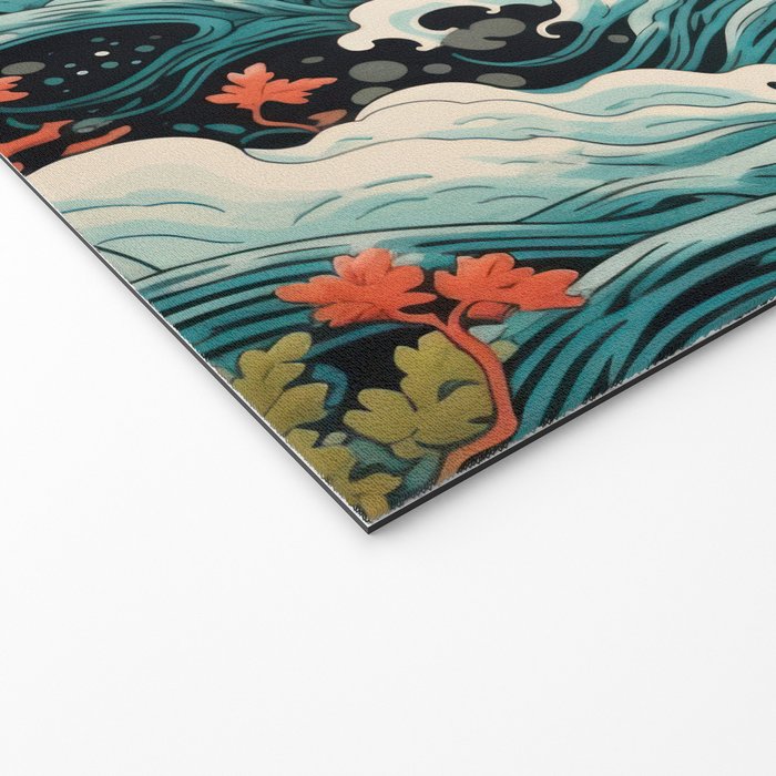 Red Chinese Water Dragon Welcome Mat Gallery Image 2