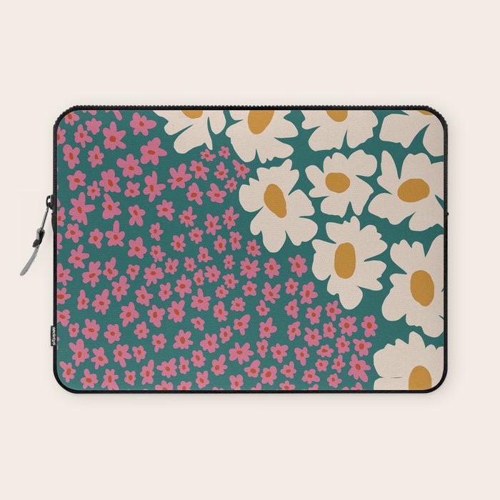 Pop-art abstract flower 2 Laptop Sleeve Gallery Image 1