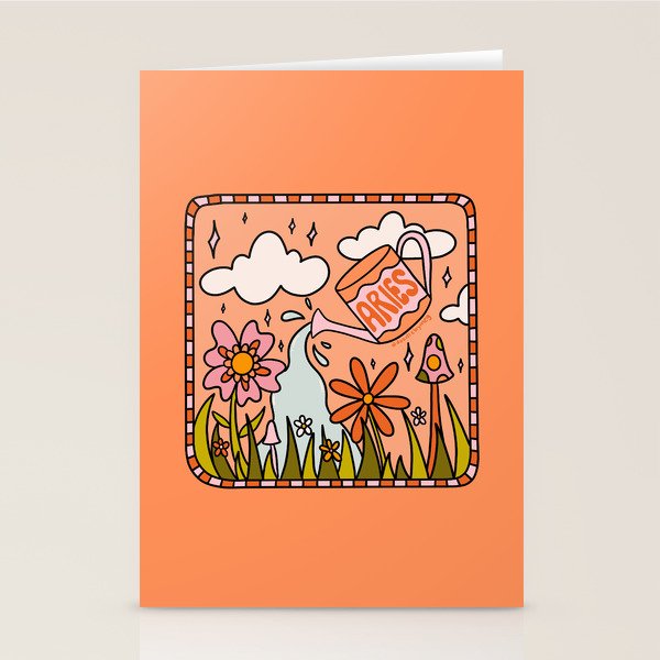Aries Garden Stationery Card Gallery Image 1