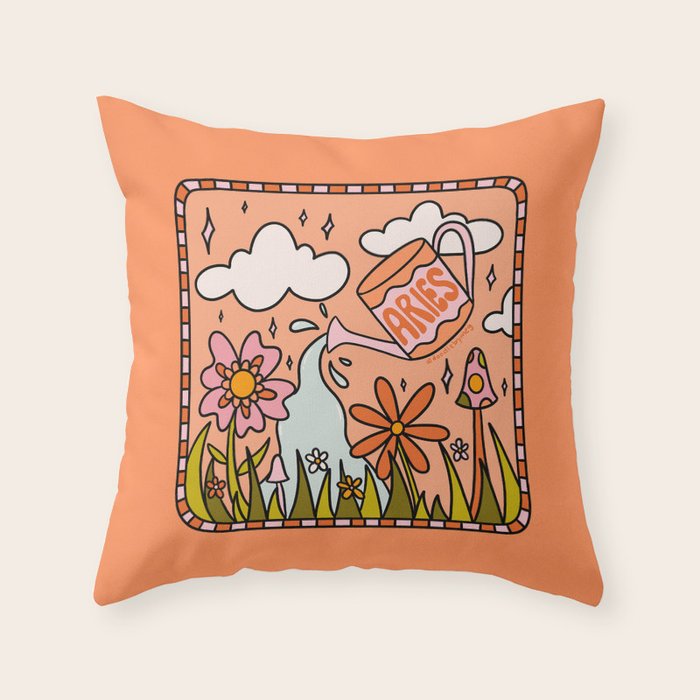 Aries Garden Throw Pillow Gallery Image 6