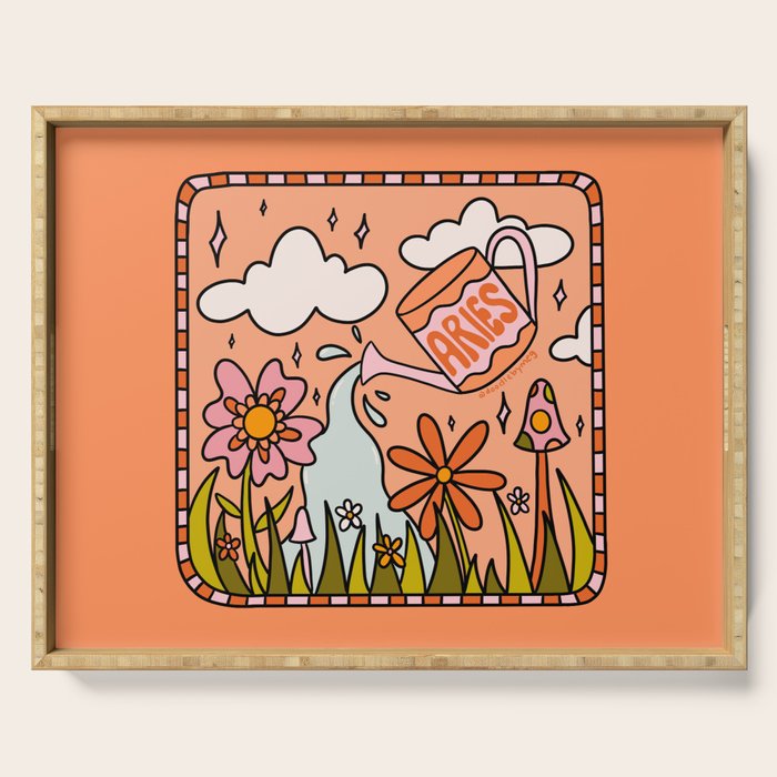 Aries Garden Serving Tray Gallery Image 1