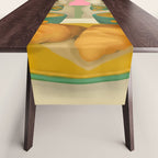 French Bulldogs at Breakfast Cafe Table Runner Gallery Image 1