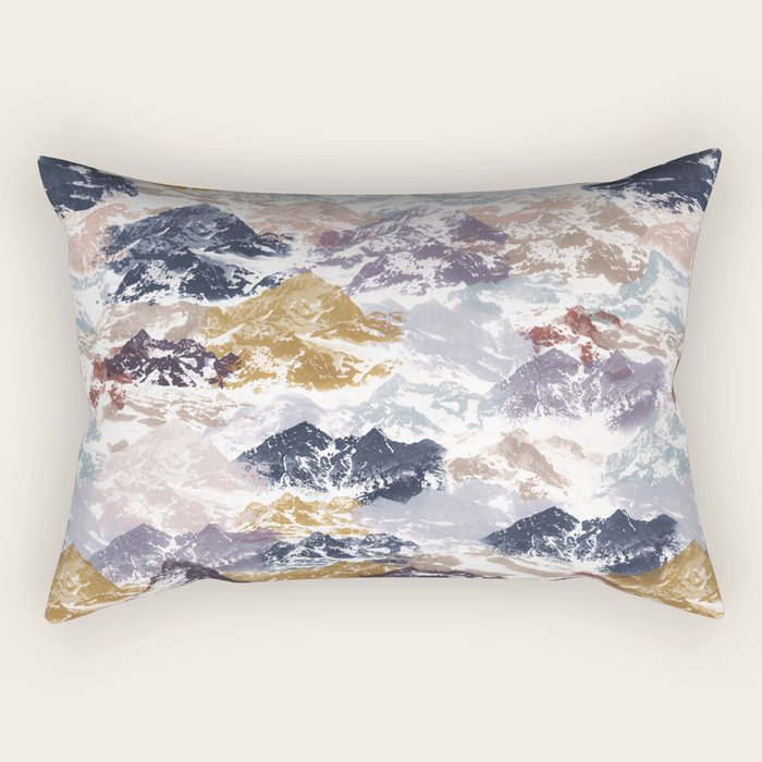 Abstract Colorful mountains C Rectangular Pillow Gallery Image 2