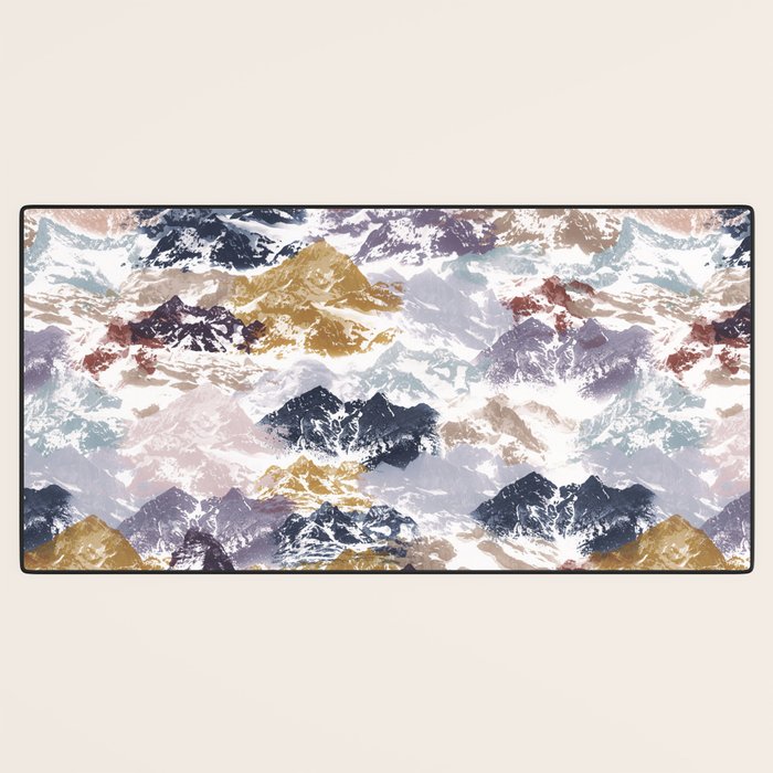 Abstract Colorful mountains C Desk Mat Gallery Image 3