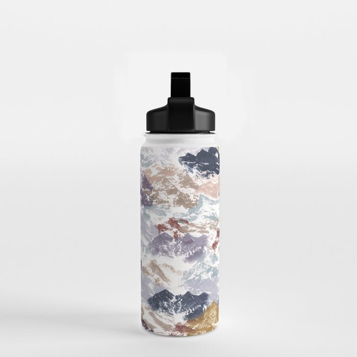 Abstract Colorful mountains C Water Bottle Gallery Image 2