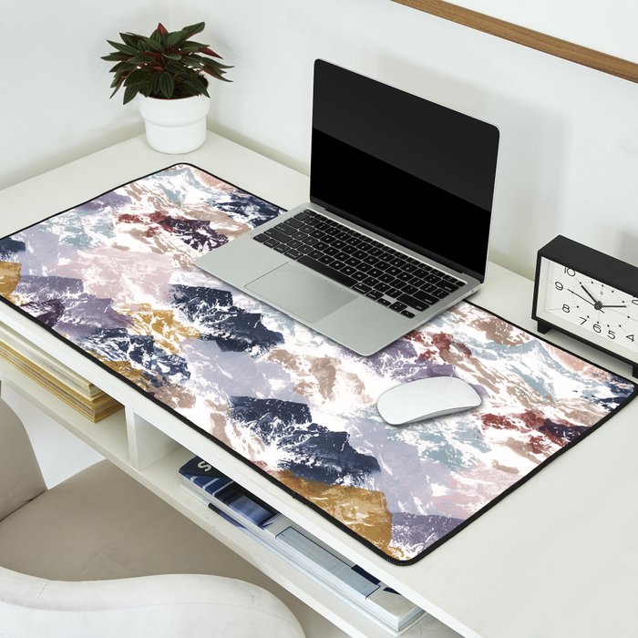 Abstract Colorful mountains C Desk Mat Gallery Image 2