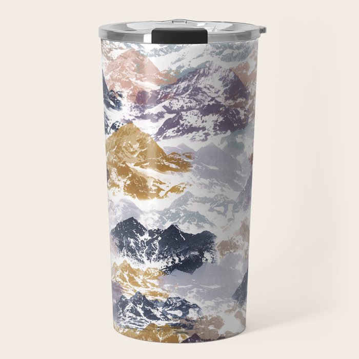 Abstract Colorful mountains C Travel Mug Gallery Image 1
