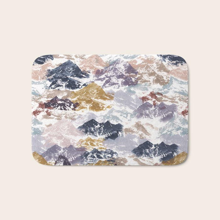 Abstract Colorful mountains C Bath Mat Gallery Image 1