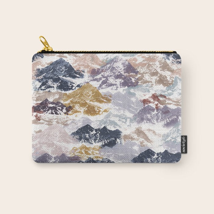 Abstract Colorful mountains C Carry All Pouch Gallery Image 1