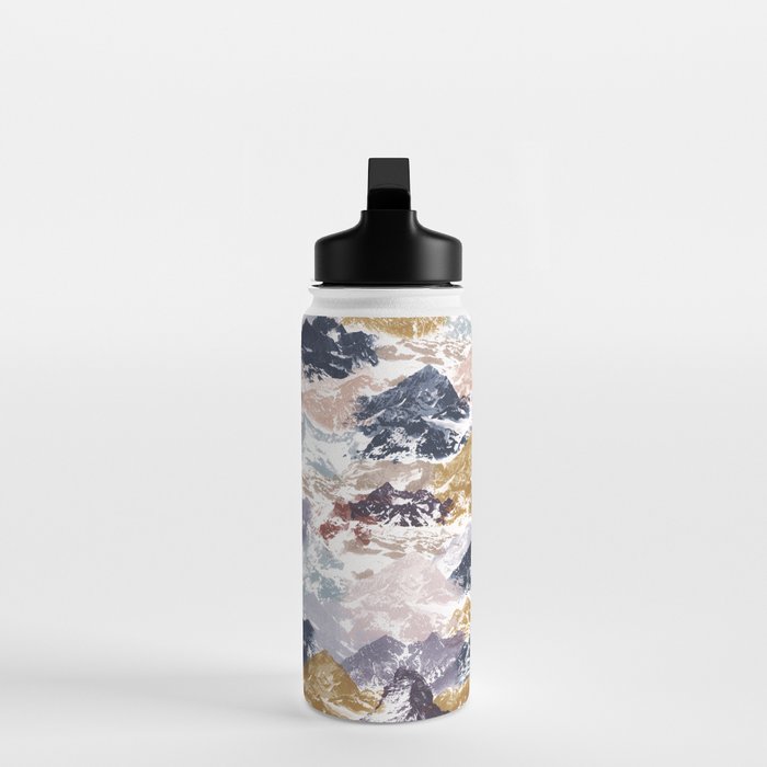 Abstract Colorful mountains C Water Bottle Gallery Image 3