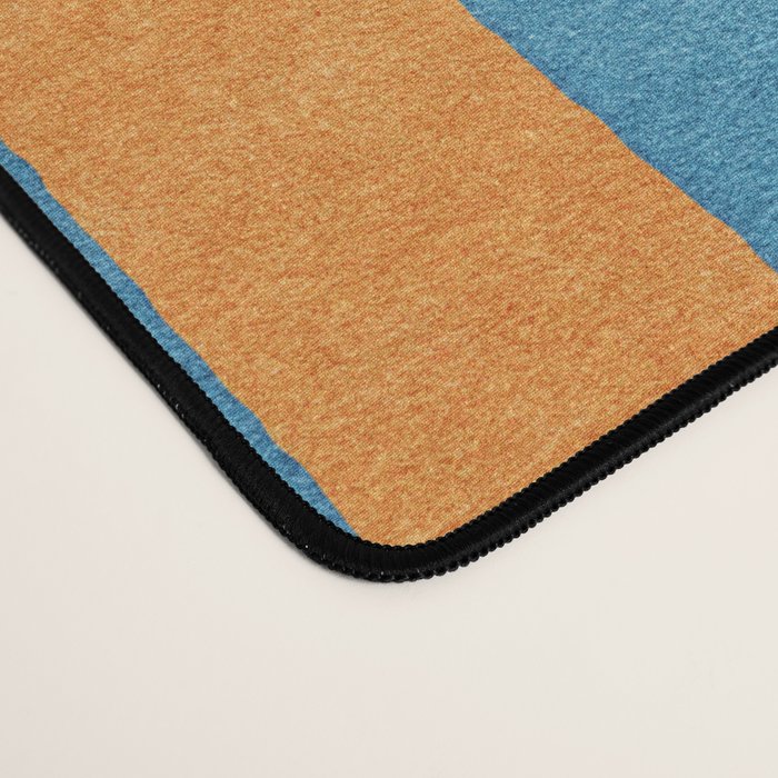 STRIPES - 005 - blue and orange Desk Mat Gallery Image 4