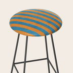 STRIPES - 005 - blue and orange Stool Gallery Image 2