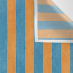 STRIPES - 005 - blue and orange Wall Tapestry Gallery Image 3