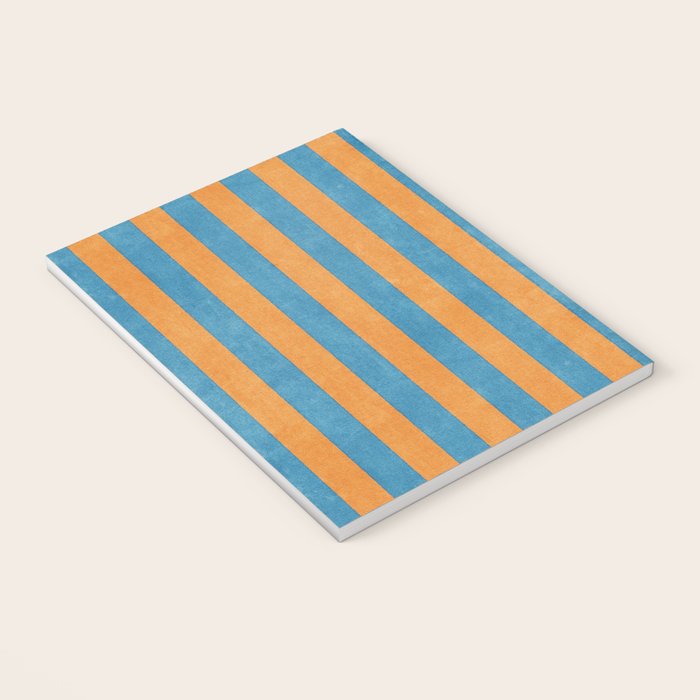 STRIPES - 005 - blue and orange Notebook Gallery Image 3