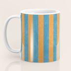 STRIPES - 005 - blue and orange Coffee Mug Gallery Image 3