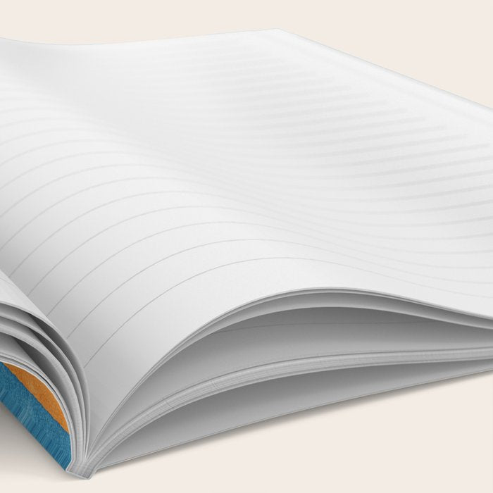STRIPES - 005 - blue and orange Notebook Gallery Image 2