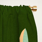 Colorful Agave Painted Cactus Illustration Window Curtain Gallery Image 2