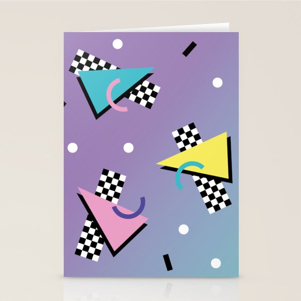 Memphis pattern 59 - 80s / 90s Retro Stationery Card Gallery Image 2