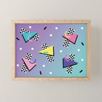 Memphis pattern 59 - 80s / 90s Retro Mini Art Print Gallery Image 1