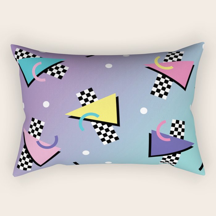 Memphis pattern 59 - 80s / 90s Retro Rectangular Pillow Gallery Image 2
