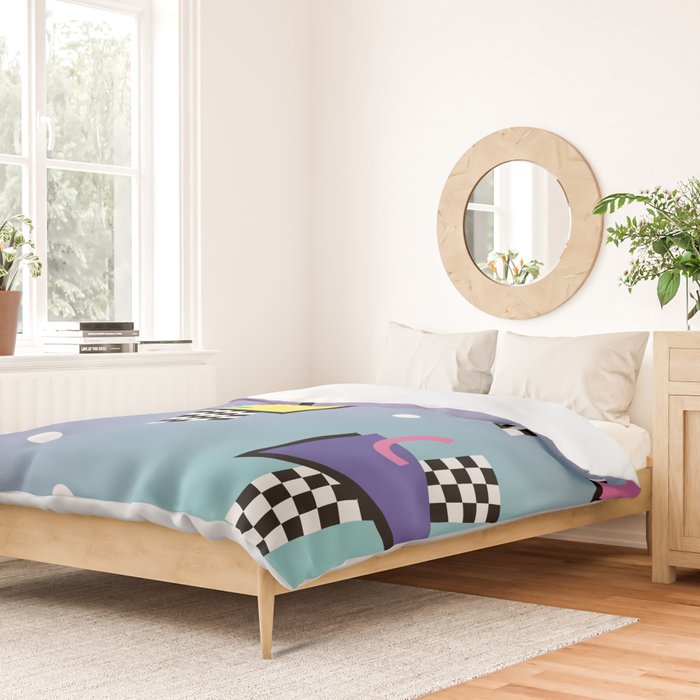 Memphis pattern 59 - 80s / 90s Retro Duvet Cover Gallery Image 2