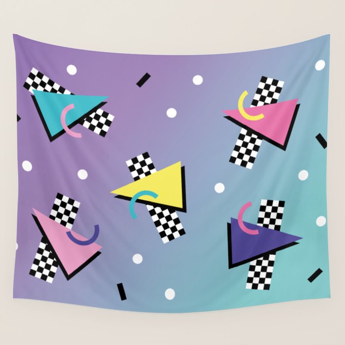 Memphis pattern 59 - 80s / 90s Retro Wall Tapestry Gallery Image 4